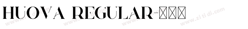 Huova Regular字体转换